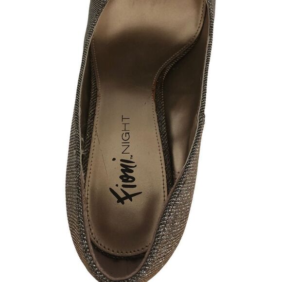 .WIDE FIONI NIGHT GOLD SPARKLE PUMPS 8W - Picture 10 of 13